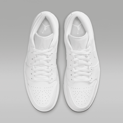 Air Jordan 1 Low White White White Men's - top view of the pair