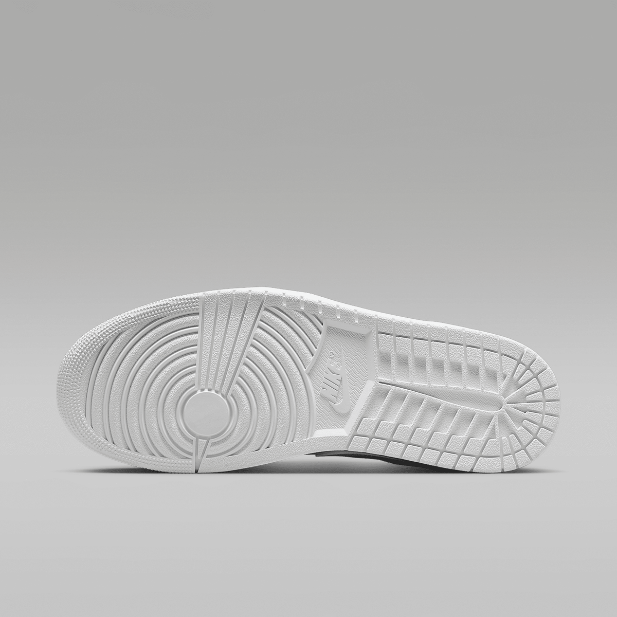 Air Jordan 1 Low White White White Men's - outsole view