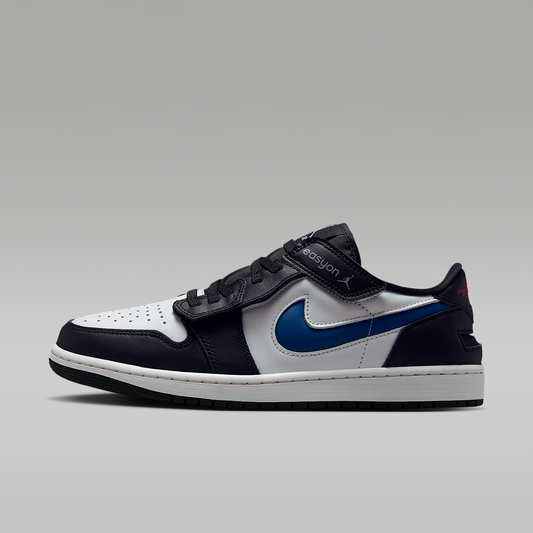 Air Jordan 1 Low EasyOn Black True Blue Summit White Varsity Red Men's - side view