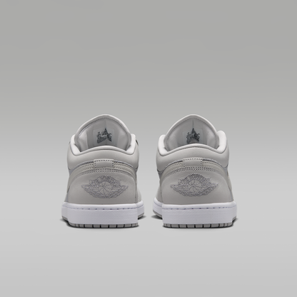 Air Jordan 1 Low SE Off White Soft Pearl Light Smoke Grey Men's - rear view of the pair