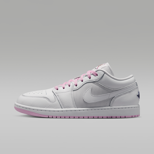 Air Jordan 1 Low SE Summit White Light Arctic Pink Silver Men's - side view