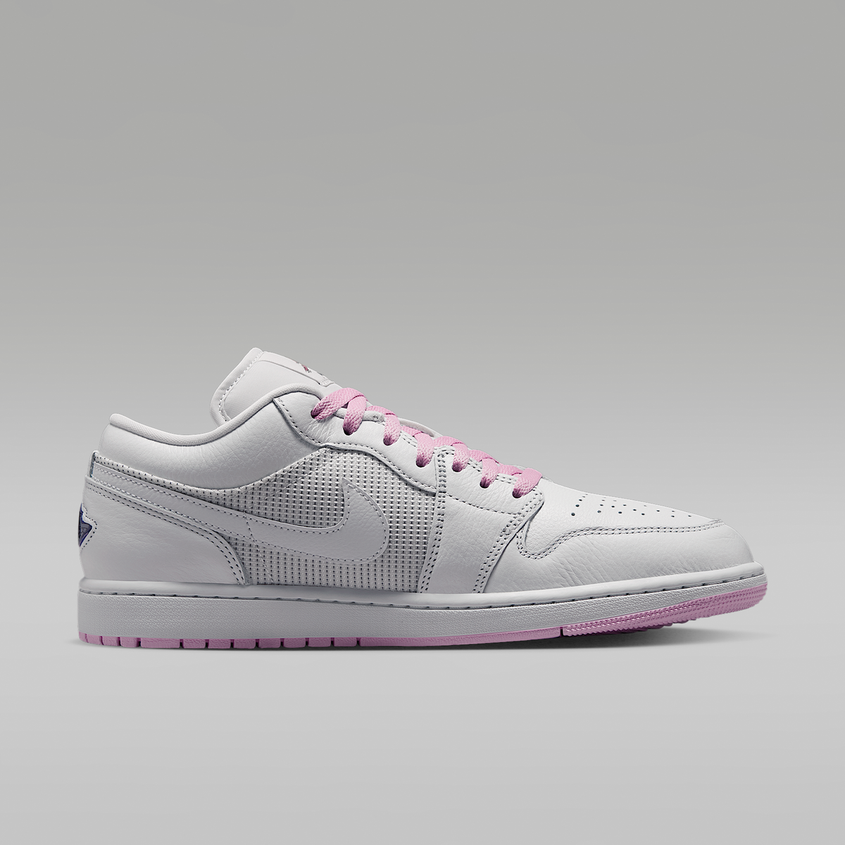 Air Jordan 1 Low SE Summit White Light Arctic Pink Silver Men's - opposite side view