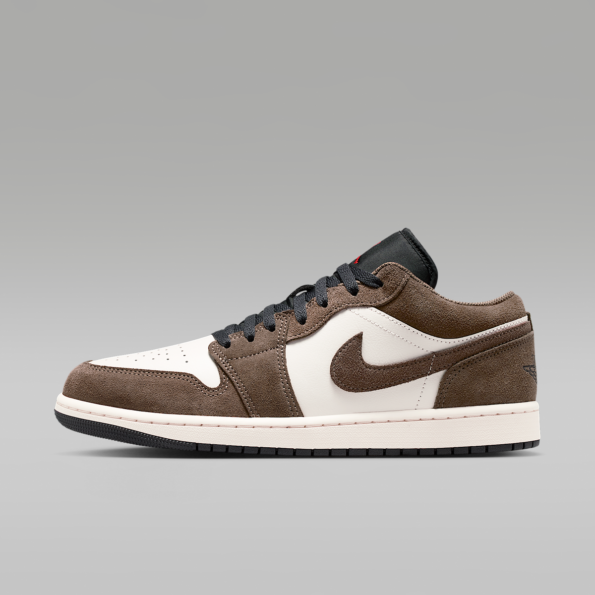 Air Jordan 1 Low Palomino Phantom Sail Black Men's - side view