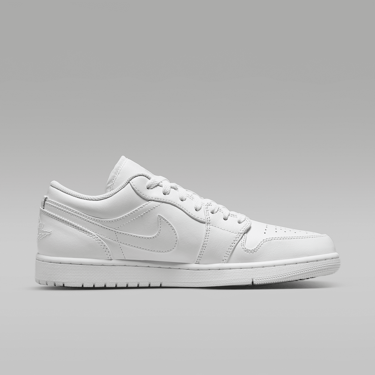 Air Jordan 1 Low White White White Men's - opposite side view