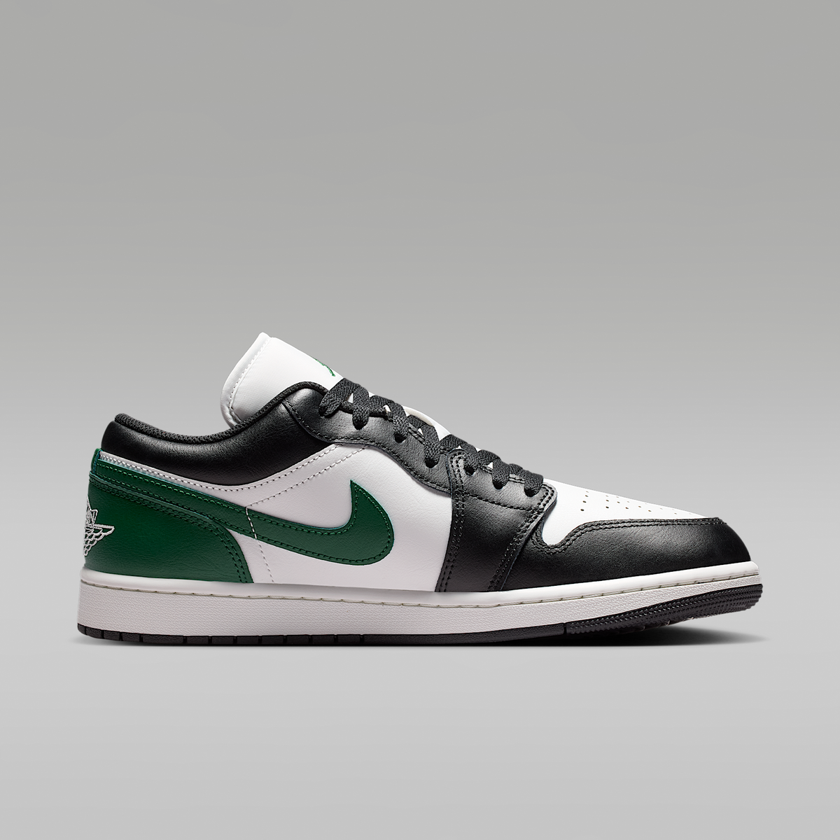 Air Jordan 1 Low Black Gorge Green Summit White Men's - opposite side view