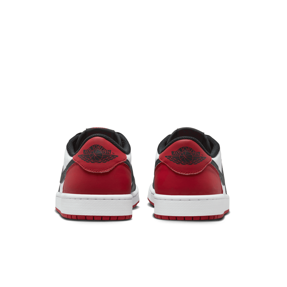 Air Jordan 1 Retro Low OG Black Toe Men's - rear view of pair
