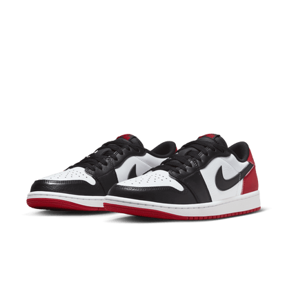 Air Jordan 1 Retro Low OG Black Toe Men's - pair at an angle