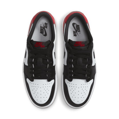 Air Jordan 1 Retro Low OG Black Toe Men's - top view of pair