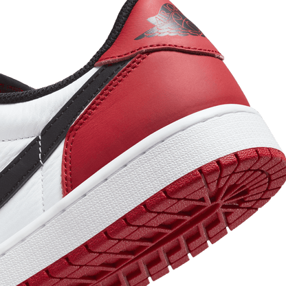 Air Jordan 1 Retro Low OG Black Toe Men's - heel and Wings logo detail