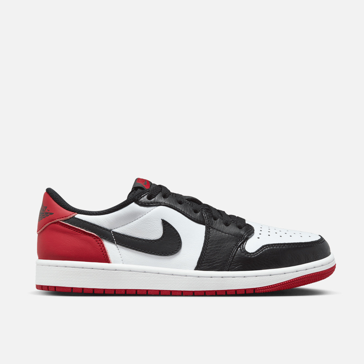 Air Jordan 1 Retro Low OG Black Toe Men's - side view