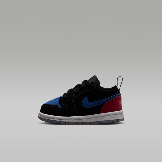 Jordan 1 Low Black True Blue Varsity Red Summit White Baby/Toddler - side view