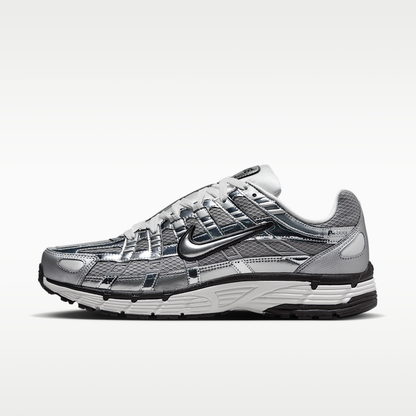 Nike P-6000 Metallic Silver Sail Black Unisex - side view