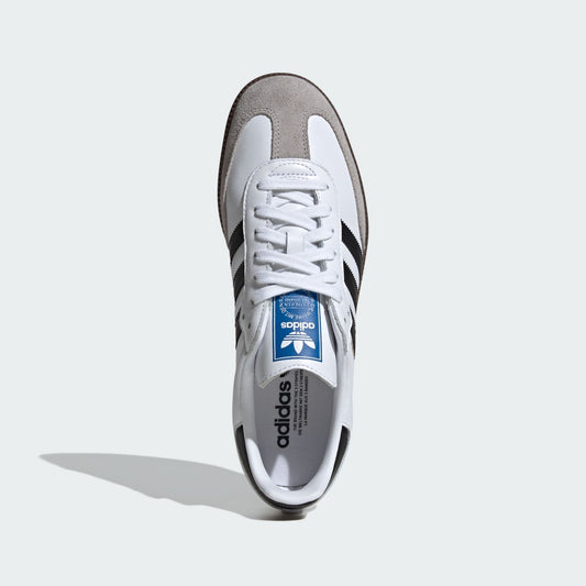 adidas Samba OG Cloud White Core Black Gum Unisex - top view