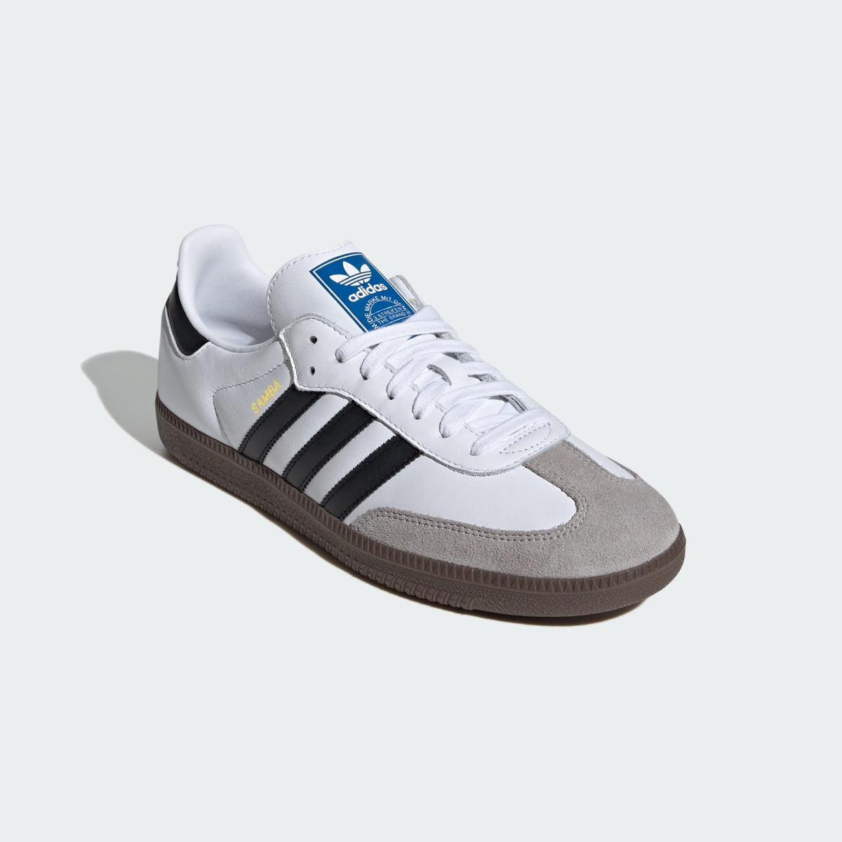 adidas Samba OG Cloud White Core Black Gum Unisex - front three-quarter view