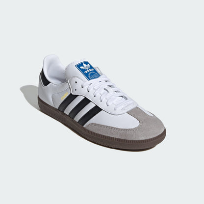 adidas Samba OG Cloud White Core Black Gum Unisex - front three-quarter view