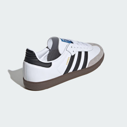 adidas Samba OG Cloud White Core Black Gum Unisex - rear three-quarter view