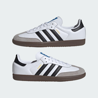 adidas Samba OG Cloud White Core Black Gum Unisex - pair in side profile
