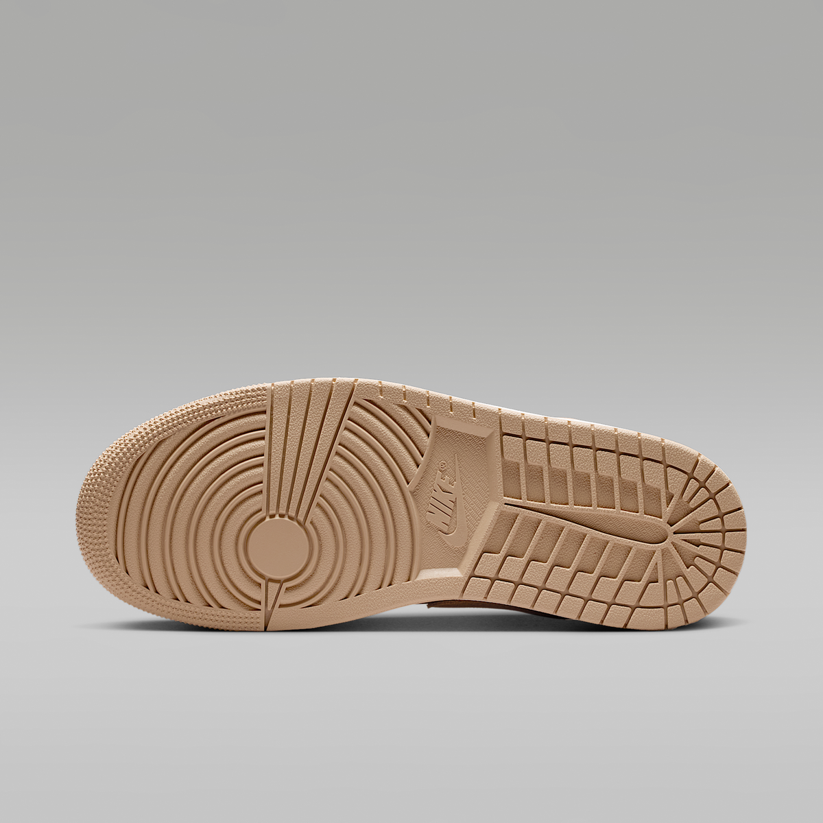 Air Jordan 1 Low Legend Medium Brown Chalk Light British Tan Women's - outsole view