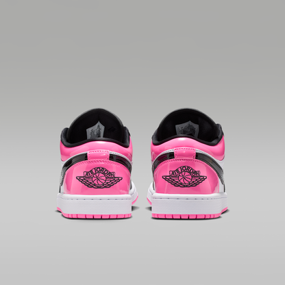 Air Jordan 1 Low SE Pinksicle White Black Women's - rear view of the pair