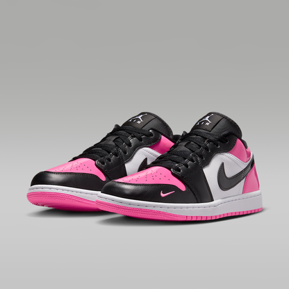 Air Jordan 1 Low SE Pinksicle White Black Women's - angled view of the pair