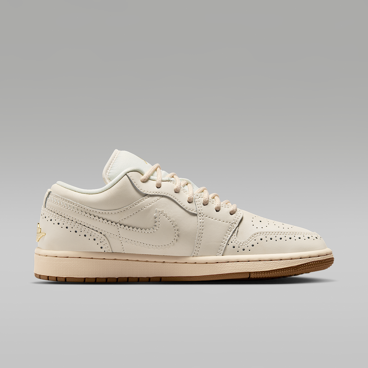 Air Jordan 1 Low SE Chalk Metallic Gold Pearl White Chalk Women's - opposite side view