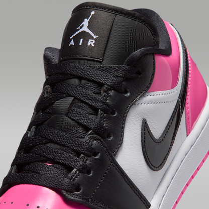 Air Jordan 1 Low SE Pinksicle White Black Women's - upper detail