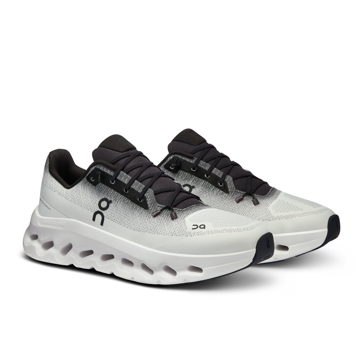 On Cloudtilt Black Ivory Men's - pair at an angle