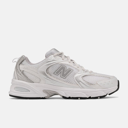 New Balance 530 White Silver Metallic Unisex - side view