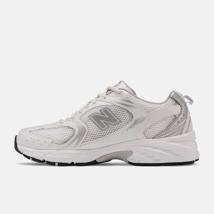 New Balance 530 White Silver Metallic Unisex - alternate side view